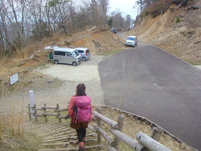 駐車場到着。お疲れ様でした～