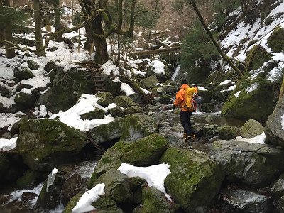 二つ目の沢渡り