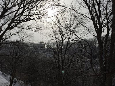 明神平が見えた