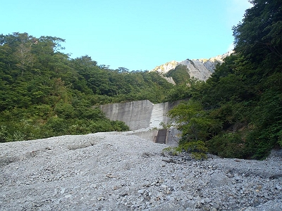 最後のほうの堤防