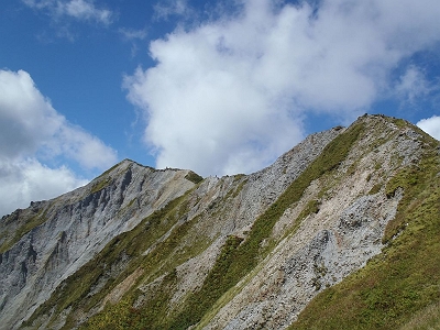 大山の稜線を振り返る。これが大山の魅力でしょう！