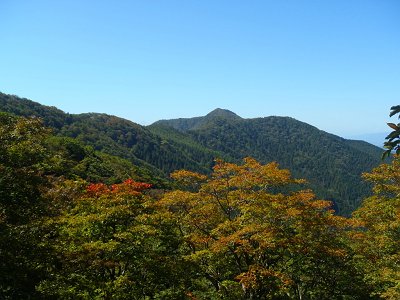 行こうとしていた薊岳がよく見えた！天気もバッチリ！