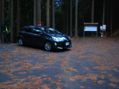 宮の谷駐車場に戻ってきた。暗くなる直前に戻ってこれたので良かった。本日もお疲れ様でした