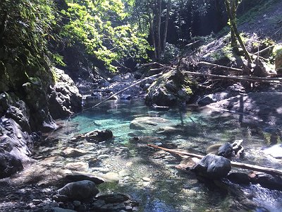 まさに大峰ブルーです