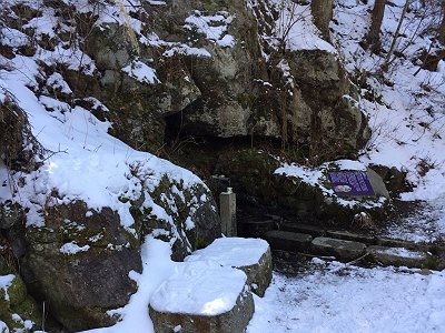 登山道にある水場