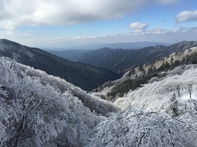 金剛山と葛城山が見えた。大気もバッチリ！！