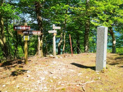 ここが涅槃岳だと思ったら違った。証誠無漏岳だというらしい。涅槃岳は次のピーク