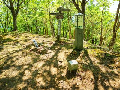 なんとか登って涅槃岳(1376m)に到着。結構歩いてきたけど時間的にはまだ余裕はある