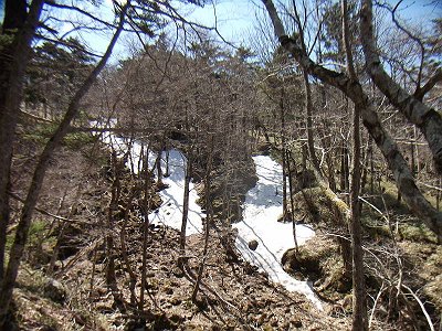 雪が残っていました