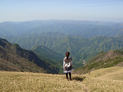 S嬢と景色のコラボ