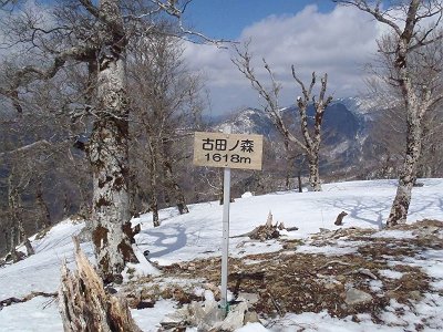古田ノ森(1618m)に到着
