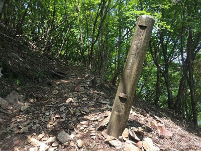 山頂まであと300m。300mごとに20分くらいかかってると思われる