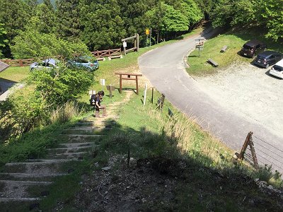 高見峠に戻ってきました。お疲れ様でした～