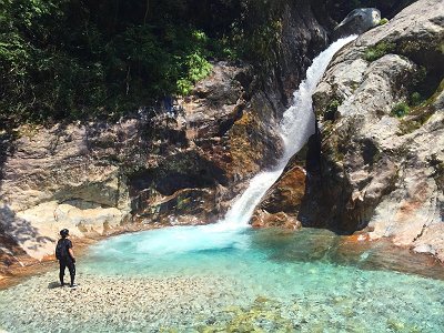 コバルトブルーを泳いだり